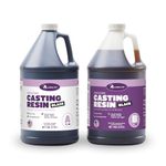Alumilite Amazing Casting Resin Black [1 gal A + 1 gal B(2 gallons) Two-Part Kit] Great for Small, Large, Durable Pieces Such as Rock Climbing Holds, Medical Parts, Architecture Molds