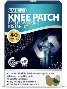 Gereoom Knee Pain Relief Patch 40 Count, Bone-on-Bone Hot Patch & Shoulder Neck Back Pain Relief Patch, Sore Muscle Relief, 8 Hours of Long-Lasting Joint Pain Relief