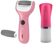 Havells CR4001 Rechargeable Callus Remover; Professional Pedi feet Care (Pink) & FD5000 Lady Facial Hair Remover with Rotary Blades for Clean and Smooth Touch for Upper Lips (Pink)