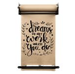 Homeral 24.6" Wall Mounted Kraft Paper Dispenser Hanging Kraft Paper Roll Holder for Home Decor，to-do Lists,Menu,Grocery Lists,Gift,DIY Room,Doodle Painting&Art Projects