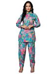 GRECIILOOKS Women's Rayon Women Kurta Set (GL-W1993&TR1001-XL-MULTICOLOR) Multicolour