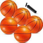 Bedwina Mini Basketball - 6 Inch (Pack of 5) - Mini Hoop Outdoor Basketball Set & Indoor, for Small Basketball Hoops & Pool Basketball Parties - Kids Basketball Party Favors