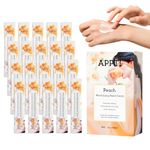 APPTI Moisturizing Hand Cream,Day Clean Hand Lotion, Travel Size Hand Cream, Daily Moisturizing Hand Cream For Dry Hands - Peach Fragrance, Pack of 20