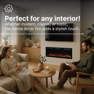 Dimplex 60" Optiflame Electric Fireplace – Black