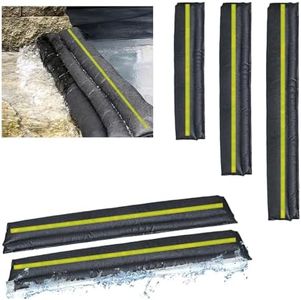 Estresen 2 pcs Sac de absorbeurs de Fuite d'eau, barrière Anti inondation activées par l'eau avec Bande réfléchissante boudins Anti-inondation pour Garage Maison Contre la Pluie Fuite d'eau 180x20cm