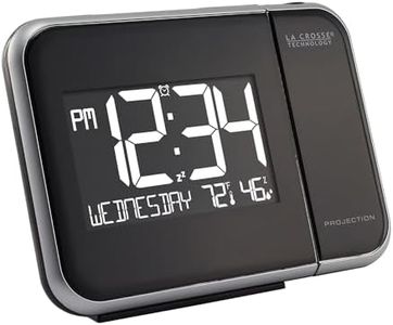 La Crosse Technology Projection Alarm Clock with Indoor Temperature and Humidity (616-1412)