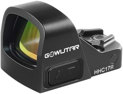 GOWUTAR HHC17R Micro RMSc Red Dot Sight Side-Battery Tray 3 MOA Shake Awake Reflex Sight for 407k/507k Footprint Optic w/Picatinny Mount