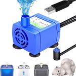 Cat Water Fountain Pump - DR-DC160 Motor with LED Switch, Pet Drinking Fountain Replacement, Cat Fountain Pump