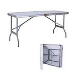 LUCKYERMORE Aluminum Camping Table,