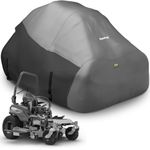 Rosefray Zero Turn Mower Cover,Waterproof 420D Marine Grade Fabric-Universal Fit for John Deer,Cub Cadet Zero Turn Up to 60" Lawn Mower Decks,Dimensions: 79" L X 46" W X 55" H Gray/Black