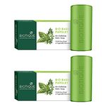 Biotique Basil & Parsley Revitalizing Bathing Bar| Ayurvedic and Organically Pure| Maintains Skin’s Natural pH |100% Botanical Extracts| Suitable for All Skin Types | 150gm (Pack Of 2)