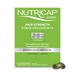 NUTRISANTE Nutricap Expert Bamboo - Strengh & Vitality - Improve Hair Strength - Wheat germ, Vitamin B3, E, B5, Zinc - Nourish, Strengthens Hair - 60 Softgel - 1 Month