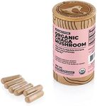 Chaga Mushroom Organic Supplement (Inonotus Extract) 60 Veggie Caps - Fights Inflammation and Supports Joint Health. Immune Support Supplement; Improves Cognitive Function + Antioxidant, DNA Support