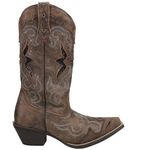 Laredo Women's Lucretia Western Boot,Black/Tan,7.5 M US