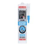 EVO-STIK Sticks Like Sh*t Waterproof Sealant, All-Purpose, Mould resistant, Colour: Clear, Size: 290ml