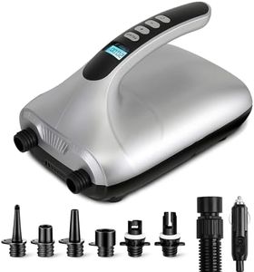 SereneLife Inflatable Paddle Board Pump Compressor - 20PSI High Pressure SUP Inflator - 12V DC Car Connector - Electric Air Pump for Paddle Boards, Boats, Rafts, Pool Toys, Water Sports