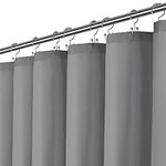 LiBa Fabric Shower Curtain, Grey Sh