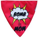 Lana Paws Bomb Like Mom Dog Bandana/Dog Scarf/Dog Accessories (Size M-L)