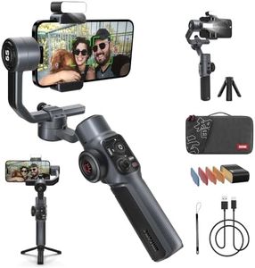 ZHIYUN Smooth 5S Combo, 3 Axis Gimbal Stabilizer for Smartphones iPhone (Grey, Combo)