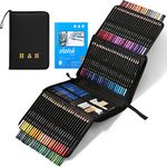 H & B Coloured Pencils and Sketch Pencils 145 Pcs with Sketch Book and Pencils Case,Artist Colouring Pencil Professional Drawing Pencil Set for Children,Artists Adult,Painter Ideal for Sketching Kids