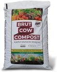 Brut Organic Cow Compost - 1 Cubic ft - Nutrient-Rich Fertilizer for Thriving Gardens - Safe, Pure, and Effective