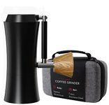 Hand Coffee Grinder - Upgraded With 7-Axis Stainless Steel Conical Burr, Very Efficient For Espresso Hand Grinder - Highly Consistent - Easy Grip Design - 30g-Numeric Adjustable Manual Coffee Grinder