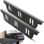 Stove Gap Covers - Stainless Steel, Stove Gap Filler | Oven Gap Cover | Heat Resistant & Easy to Clean Stove Counter Gap Cover | Gaps Filler Between Stove and Counter Guard (Black, 23.5"L, 0.9" W)