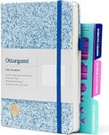 Ottergami Bullet Dotted Journal Set | Hardcover 150gsm Dotted Journal Notebook | A5 Notebook | Dotted Notebook Journaling Kit Includes: Stencils, Rear Pocket & Pen Holder | The Classic