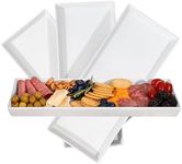 White Ceramic Serving Platters (14 