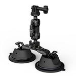 SMALLRIG Suction Mount for Action Camera/Phone/Small Cameras, for Gopro Suction Cup Mount on Car Window/Bonnet, Max 0.5kg Load for Max Speeds 80km/h (50mph), Max 3kg Load When Stationary - 3566