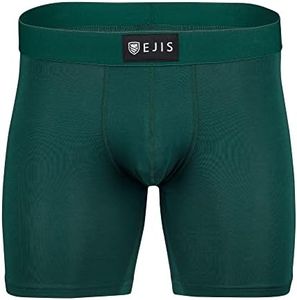 Ejis Sweat Defense Boxer Brief | Comfort Pouch | Sweat Proof Micro Modal, Green, Large