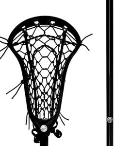 Maverik Sonar HEX Pocket Pocket Composite Complete Women's Lacrosse Stick – Offensive Attack Stick with Recessed Stringing, Tension Lock & Carbon Shaft for Precision Passing & Shooting (BLACK)
