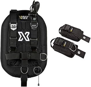 xdeep ZEOS Deluxe Single Tank Scuba Diving BCD (38lbs/17kg Lift Wing, Aluminum Backplate - 2X 15lbs XL Weight Pockets)
