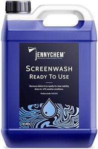 Jennychem Ready Mixed Screenwash Windscreen Fluid 5L. All Seasons with -6°C Antifreeze Windscreen Wash Protection. Screenwash Ready To Use Car Windscreen Wash with Streak Free Finish 5L