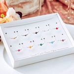 Crystal Wine Charm Set, Christmas Gift for Wine Lover, Stocking Stuffers for Women, Birthday Present, Unique Host Gifts, Glass Markers