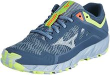 Mizuno Women's Wave Ibuki 3 Trail Running Shoe, Vindigo Subduedb Neolime, 6.5 UK