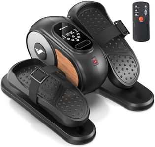 MERACH Mini Ellipsentrainer für Zuhause, Untertisch Elektrischer Crosstrainer mit Fernbedienung, Display, 12 Geschwindigkeiten, Beinschlaufen, Leise & Tragbar Cross Trainer für Senioren, Erwachsene