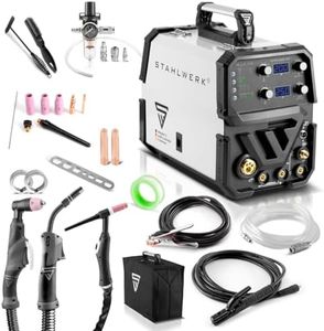 STAHLWERK CTM-250 ST Poste à souder combiné TIG + MIG/MAG + MMA/E-Hand avec 200 Amp et 50 Amp fonction plasma - 7 ans de garantie