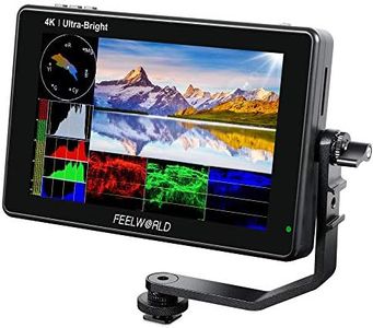FEELWORLD LUT7S 7 Inch 2200nit Ultra Bright SDI Touch Screen DSLR Camera Field Monitor with 3D Lut Waveform Vectorscope Automatic Light Sensor HD 1920x1200 3G SDI 4K HDMI Input 8.4V DC Output Tilt Arm