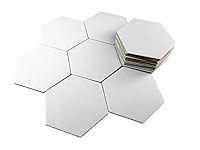 APOSTROPHE Games Hexagon Board Game Tiles – 20Pcs Large Game Board Pieces Blank Game Board Chits, Same Size as Settlers of Catan – Create Your Own Custom Tiles