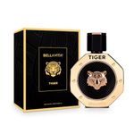 BELLAVITA TIGER Man Eau De Parfum with Bergamot, Pink Pepper, Patchouli, Lavender, Agarwood & Oud|Premium, Long Lasting Woody Fragrance for Men, 100ML