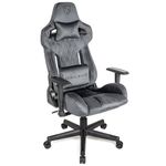 Lethal Black Ergonomic Gaming Chair - with Premium Breathable Alcantara Fabric, Multi Adjustable Armrests, Neck & Lumbar Support| Chair Gaming seat & backrest Build with high Density Foam