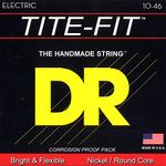 DR Strings TITE-FIT™ - Nickel Plated Electric Guitar Strings: Medium 10-46