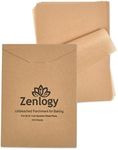 Zenlogy 9x13 Parchment Paper (200 sheets) - Unbleached, High Heat, Non-stick, Pre-cut Baking Paper for Quarter Sheet Pans - Great for Baking, Roasting, Wrapping, Dehydrator, and so much more