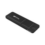 Silicon Power PX10, 512GB Portable SSD Up to 1050MB/s, Compact Pocket-Size USB 3.2 Gen 2, Type-C, External Solid State Drive, Black