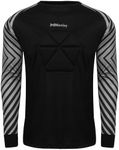 MOTINY Goalkeeper Jersey Chest Padded Goalie Shirt for Adult/Kids Soccer Elbow Padded Youth/Adult Sizes Long Sleeve…, Black, 3X-Small