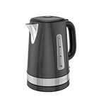 BLACK + DECKER 1.7L Electric Kettle Cordless in Black Stainless Steel, KE1400BSC