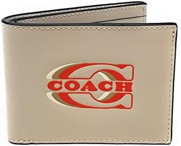 COACH Men's Slim Billfold Wallet, Coach Stamp - Steam, Wallet