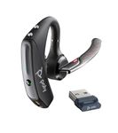 Plantronics Voyager 5200 UC Wireless Headset & Charging Case (Poly) - Single-Ear Bluetooth Headset w/Noise-Canceling Mic - Connect to Mobile/Mac/PC via Bluetooth -Works w/Microsoft Teams, Zoom & More