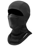 SoeKewo Ski Mask Balaclava Winter Windproof Neck Warmer Sports Face Mask Fleece Thermal Headwear Skiing Motorcycle Cycling Fishing for Men, Black